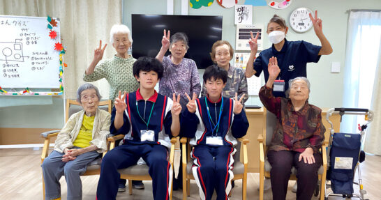 コラムタイトル：今年も実施！ 中学生による福祉体験！