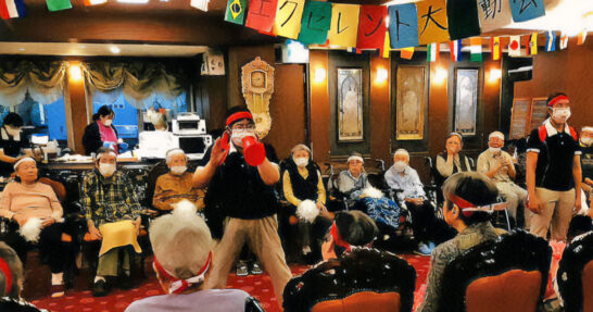 コラムタイトル：入居者様と職員が一体となって盛り上がる「秋の大運動会」